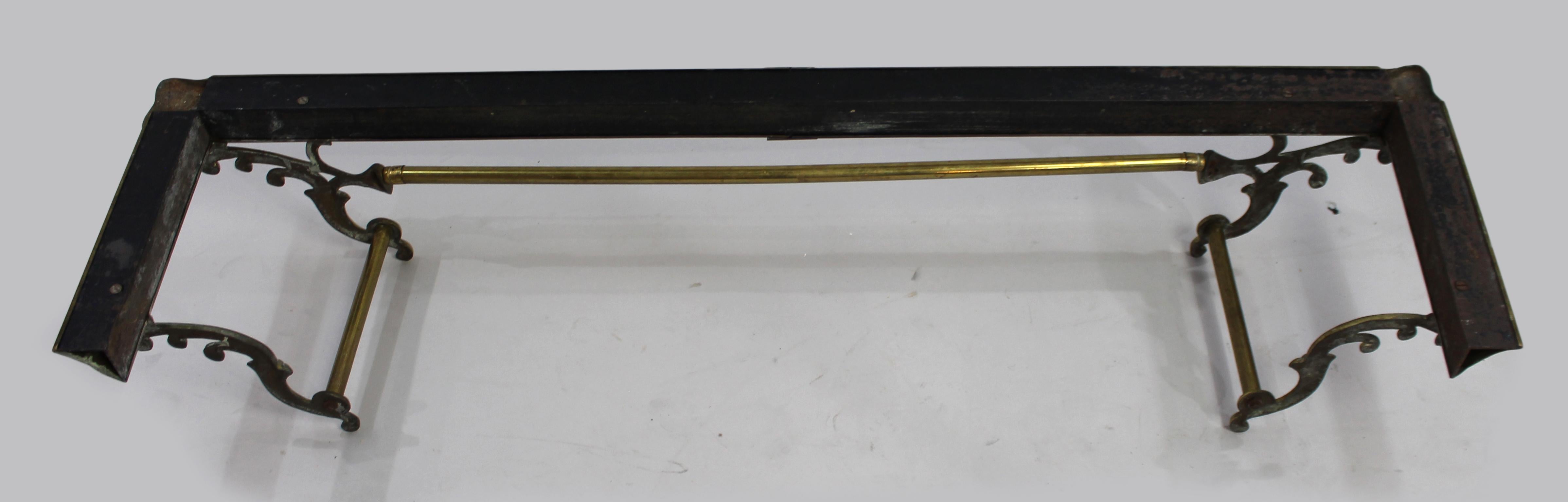 19th Century Victorian Brass Fire Fender For Sale