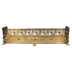 Victorian Brass Fire Fender