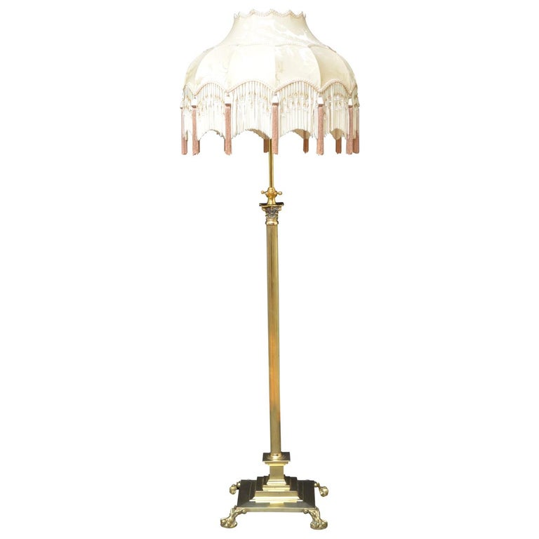 Victorian Brass Floor Lamp at 1stDibs