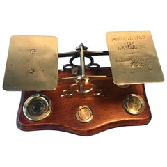 Antique Victorian Brass Letter Scales