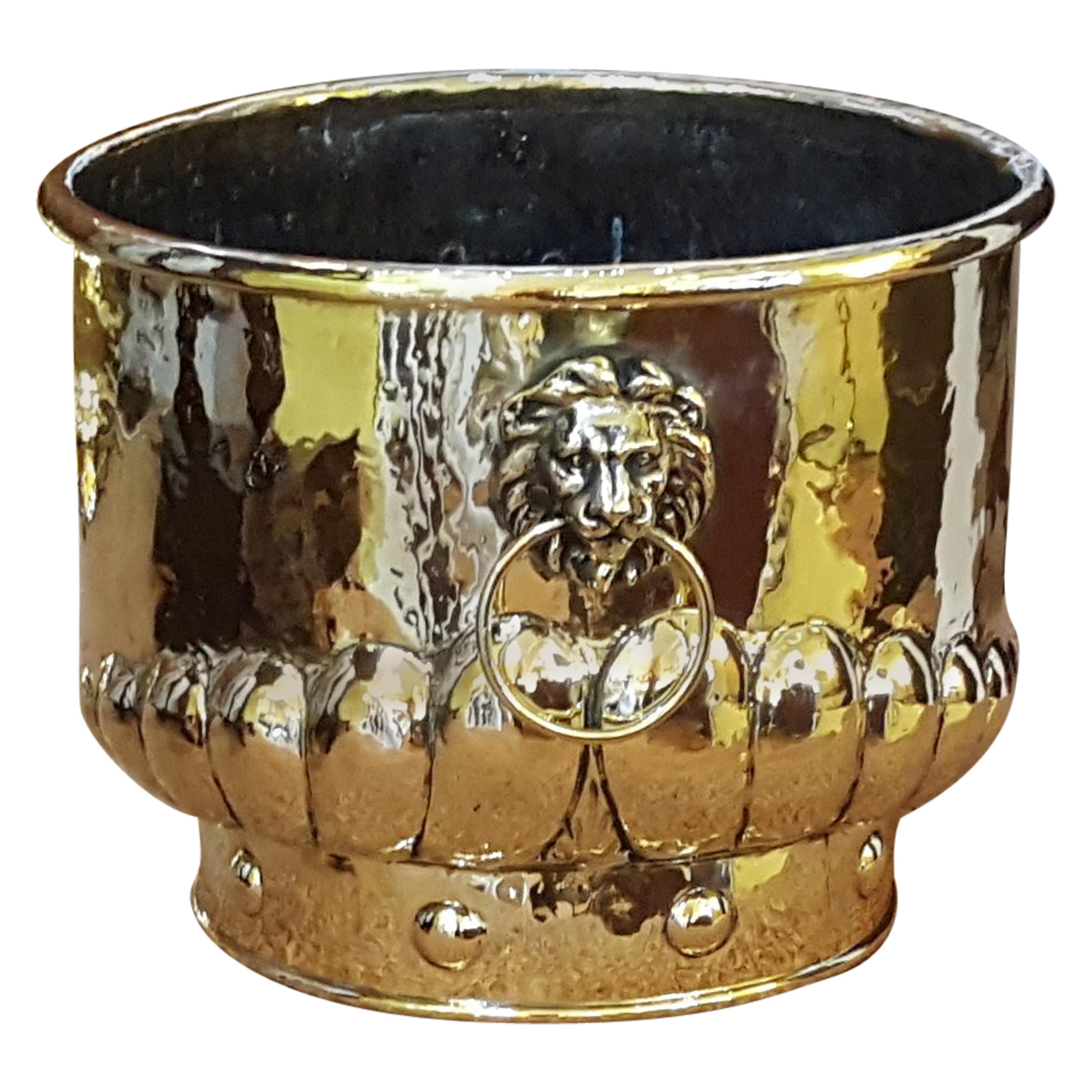 Victorian Brass Log Bucket