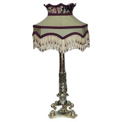 Victorian Brass Neoclassical Table Lamp