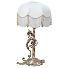 Antique Victorian Brass Night Candle Stand