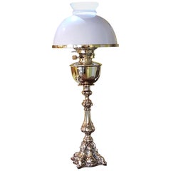 Victorian Brass Oil Lamp, Hinks & Sons