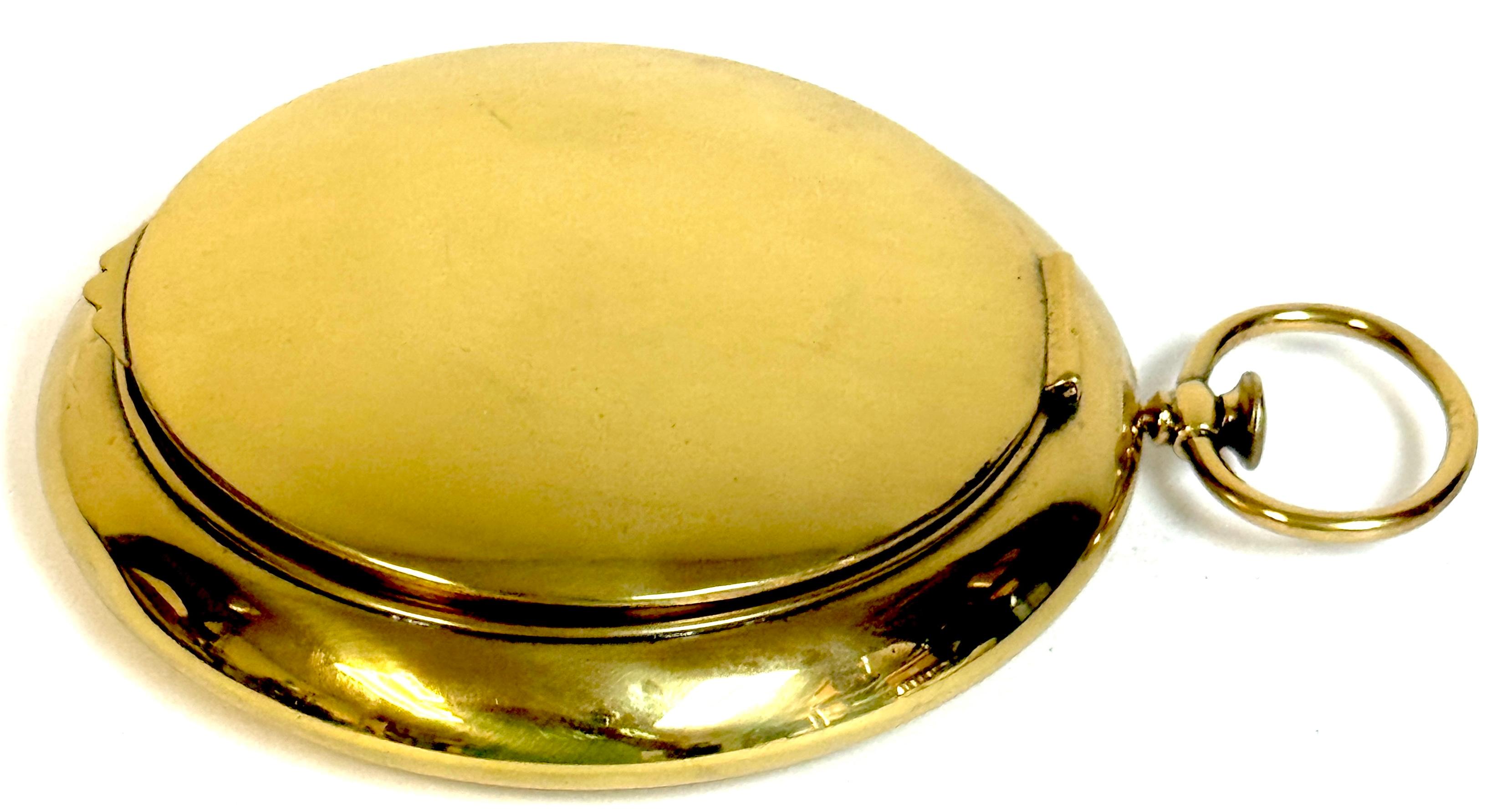 Victorian Brass Oversized Pocket Watch-Form Box, England, Circa 1880 im Angebot 2