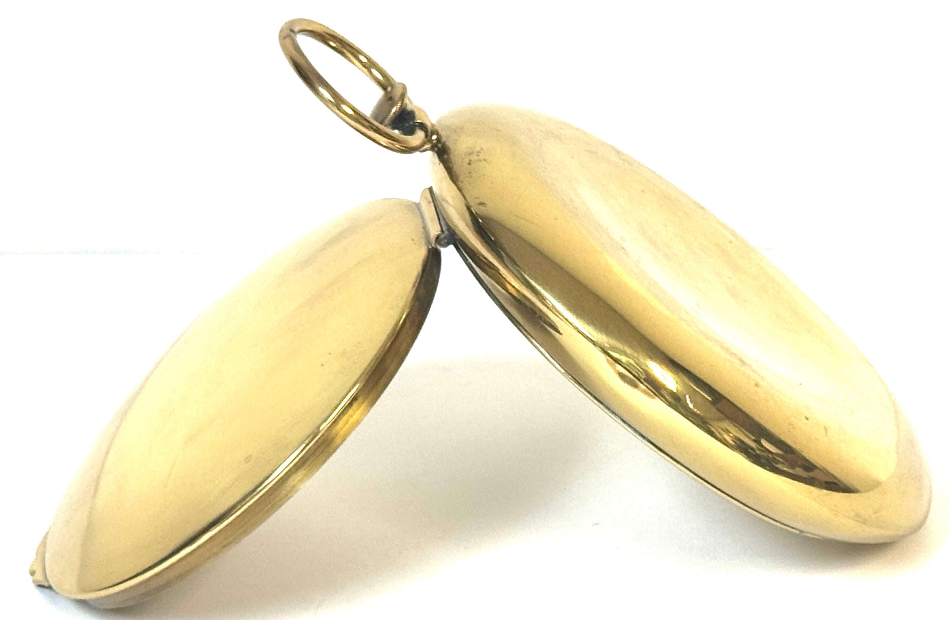 Victorian Brass Oversized Pocket Watch-Form Box, England, Circa 1880 (Messing) im Angebot