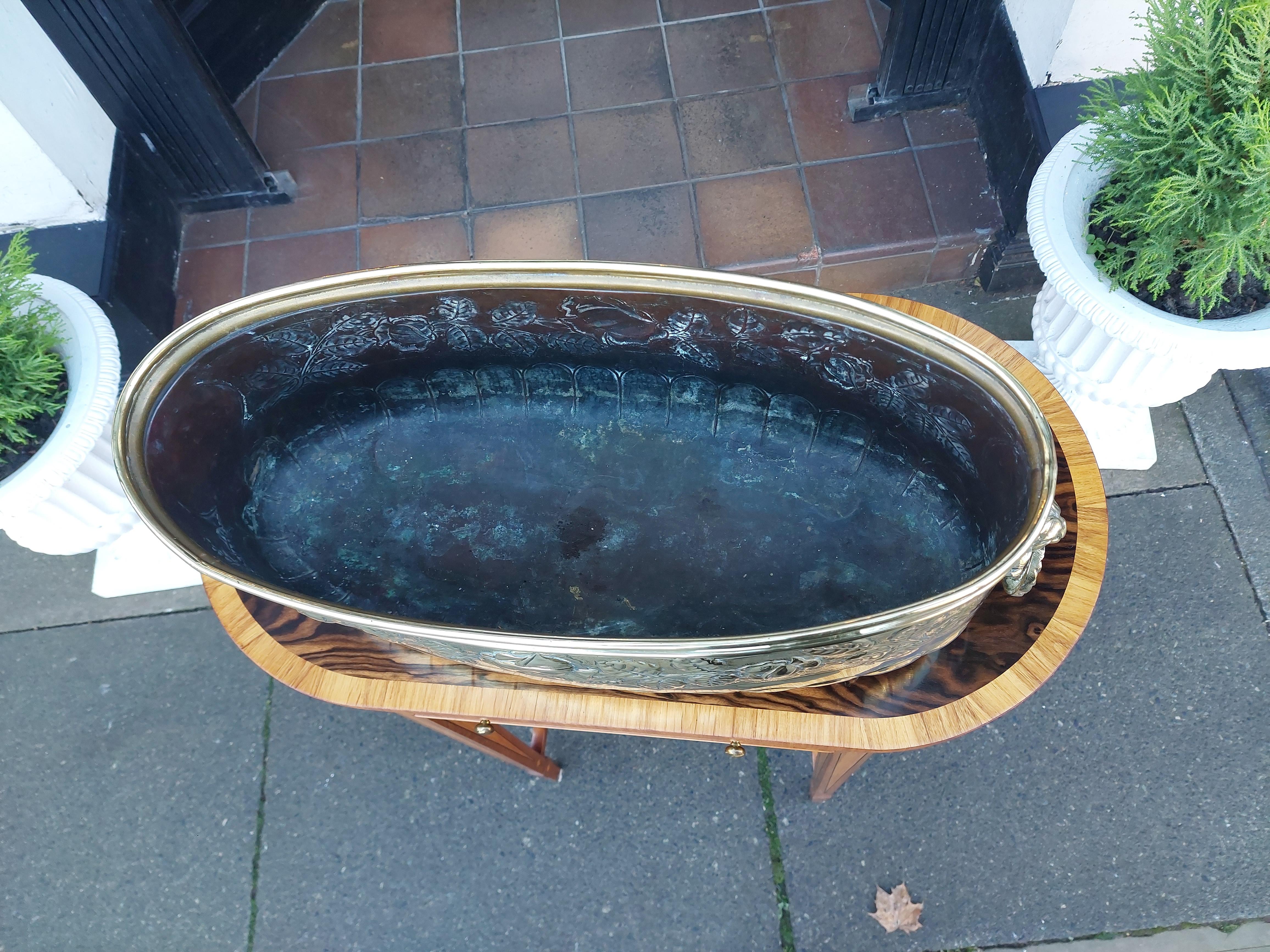 Victorian Brass Planter Trough Bon état - En vente à Altrincham, GB
