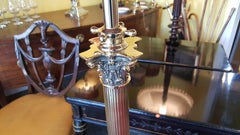 Victorian Brass Standard Extending Oil Lamp