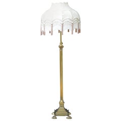 Antique Victorian Brass Standard Lamp