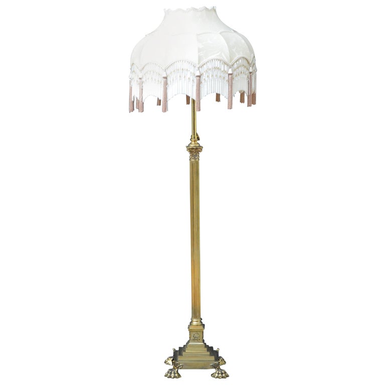 Victorian Brass Standard Lamp at 1stDibs