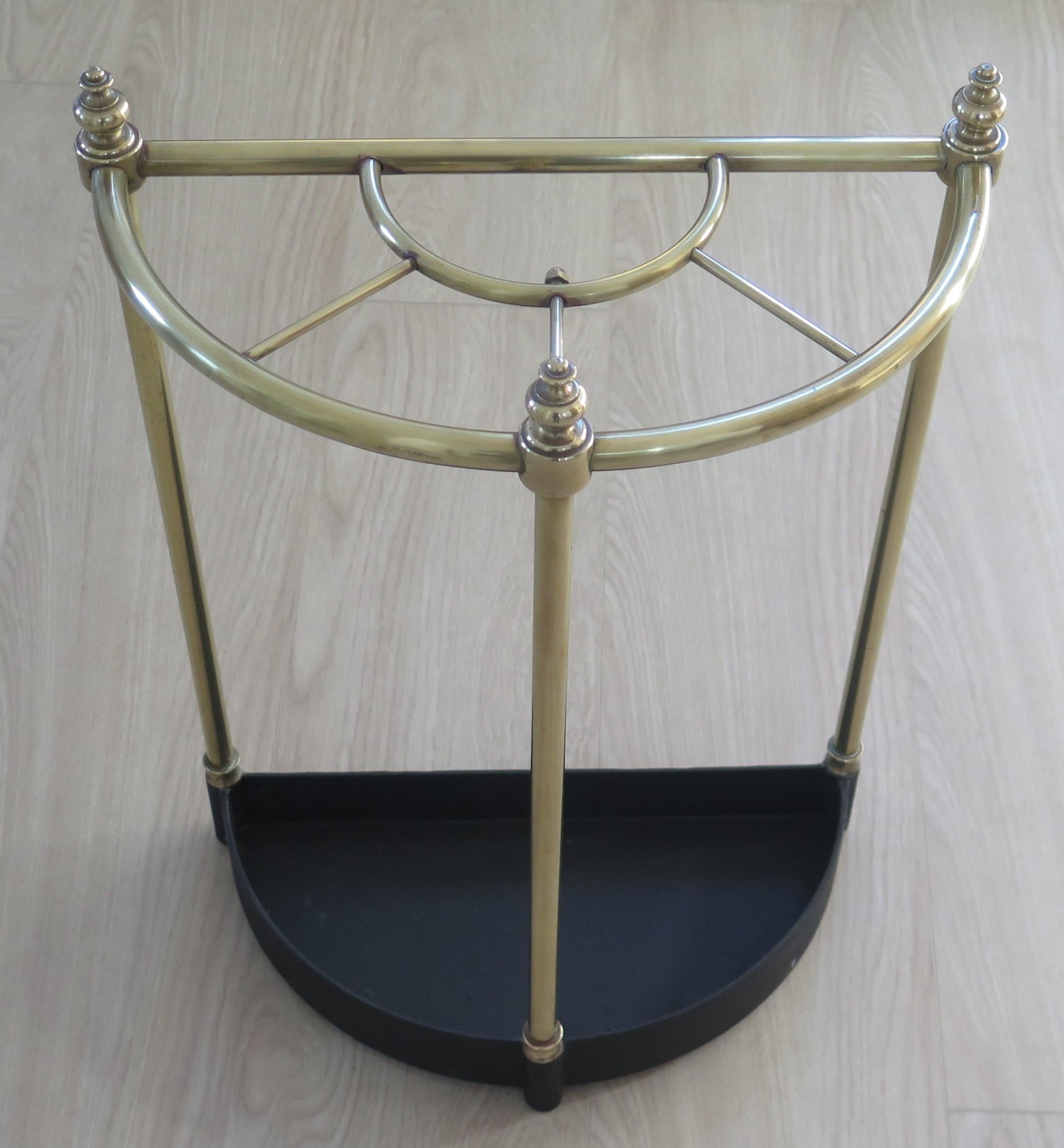 19th Century Victorian Brass Stick or Umbrella Stand, English circa 1880 For Sale