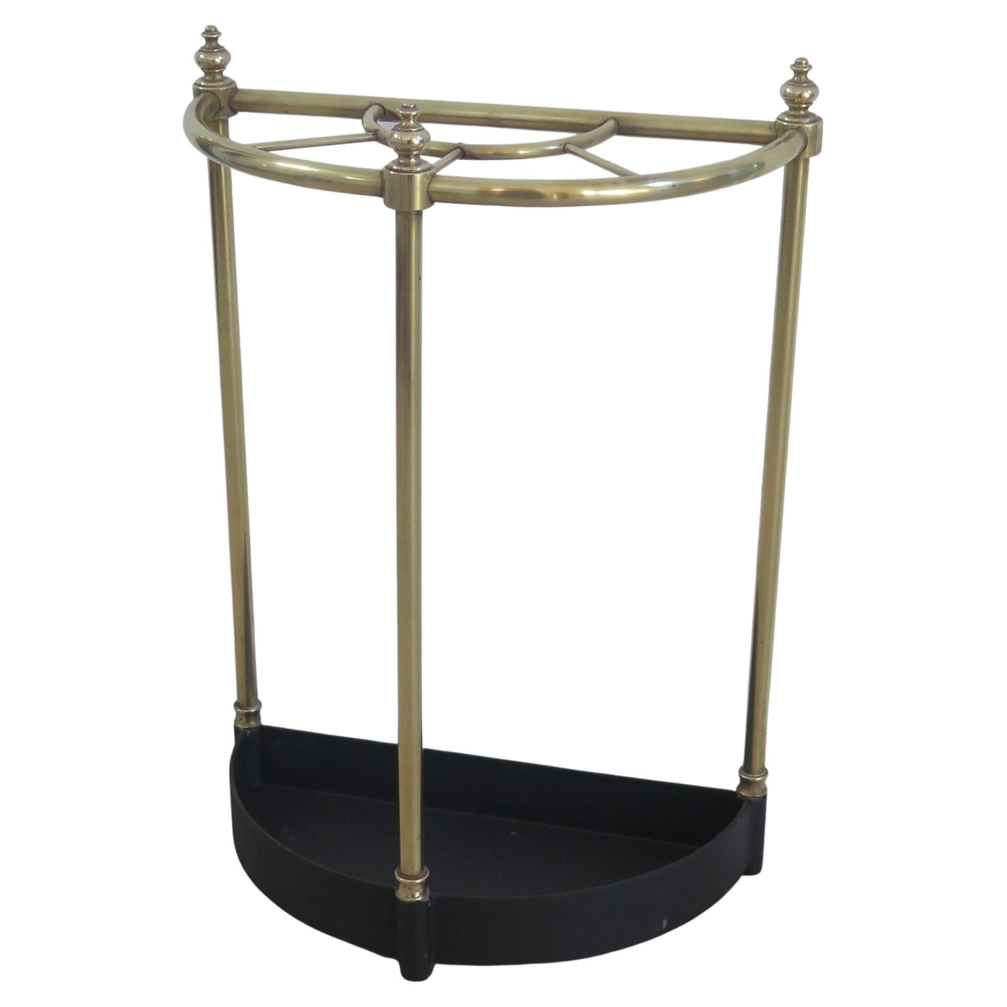 Stand victorien en laiton pour bâton ou parapluie, anglais vers 1880