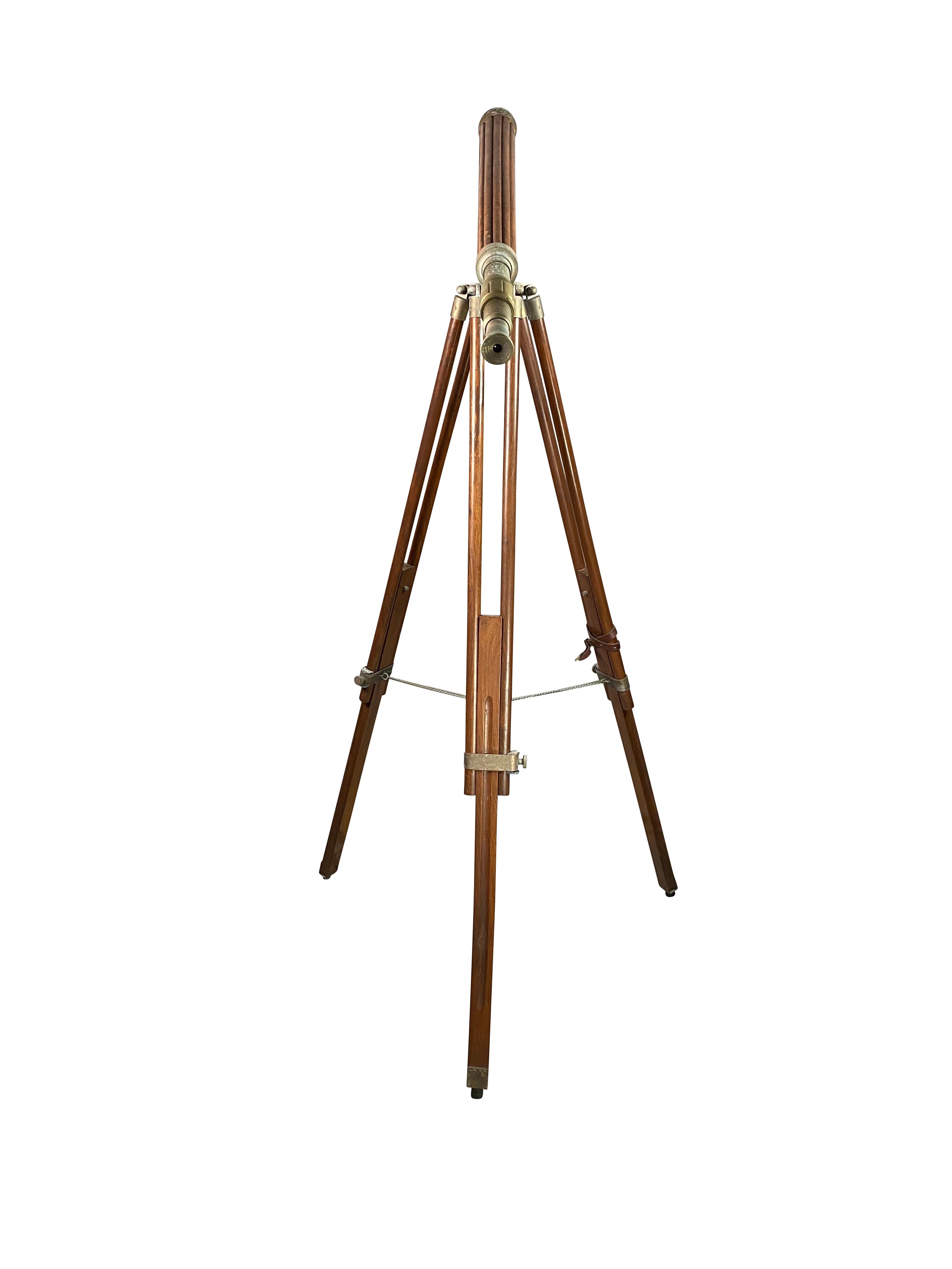 Victorian Brass Telescope In Good Condition In Essex, MA