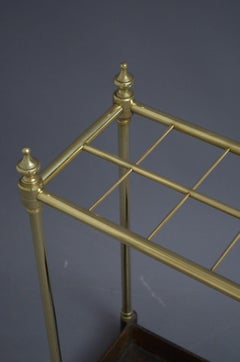 Victorian Brass Umbrella Stand