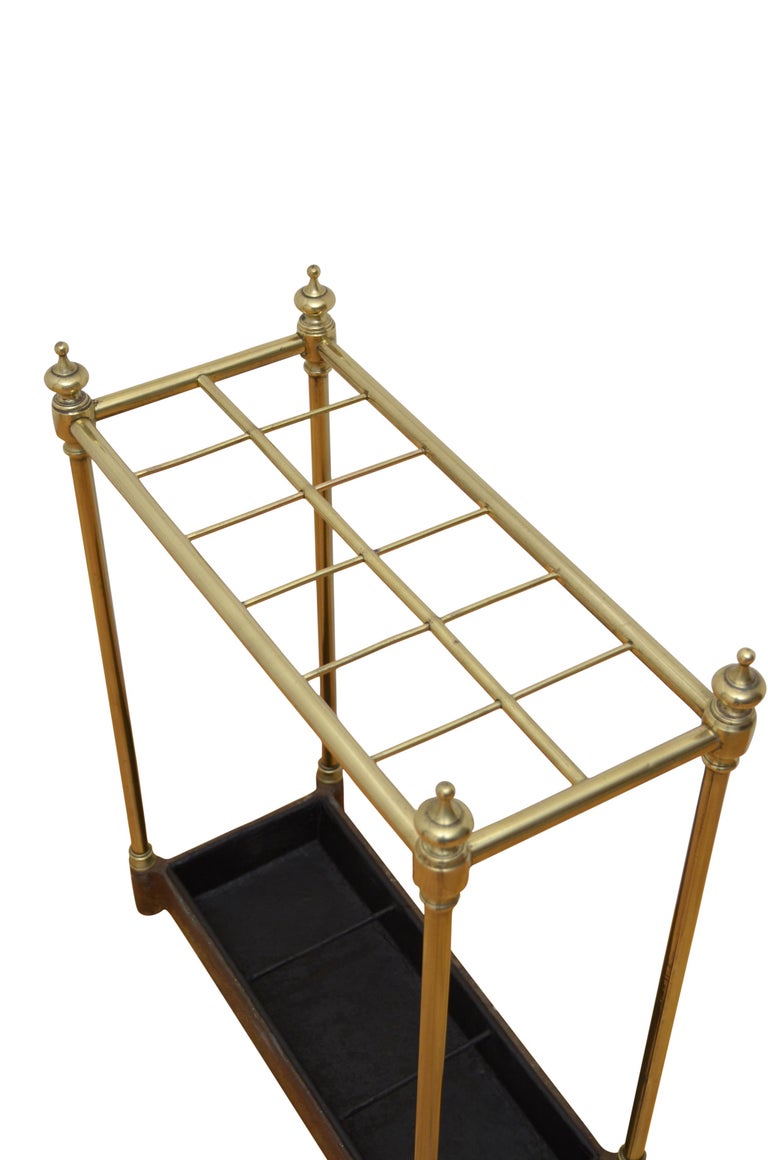 Victorian Brass Umbrella Stand For Sale at 1stDibs