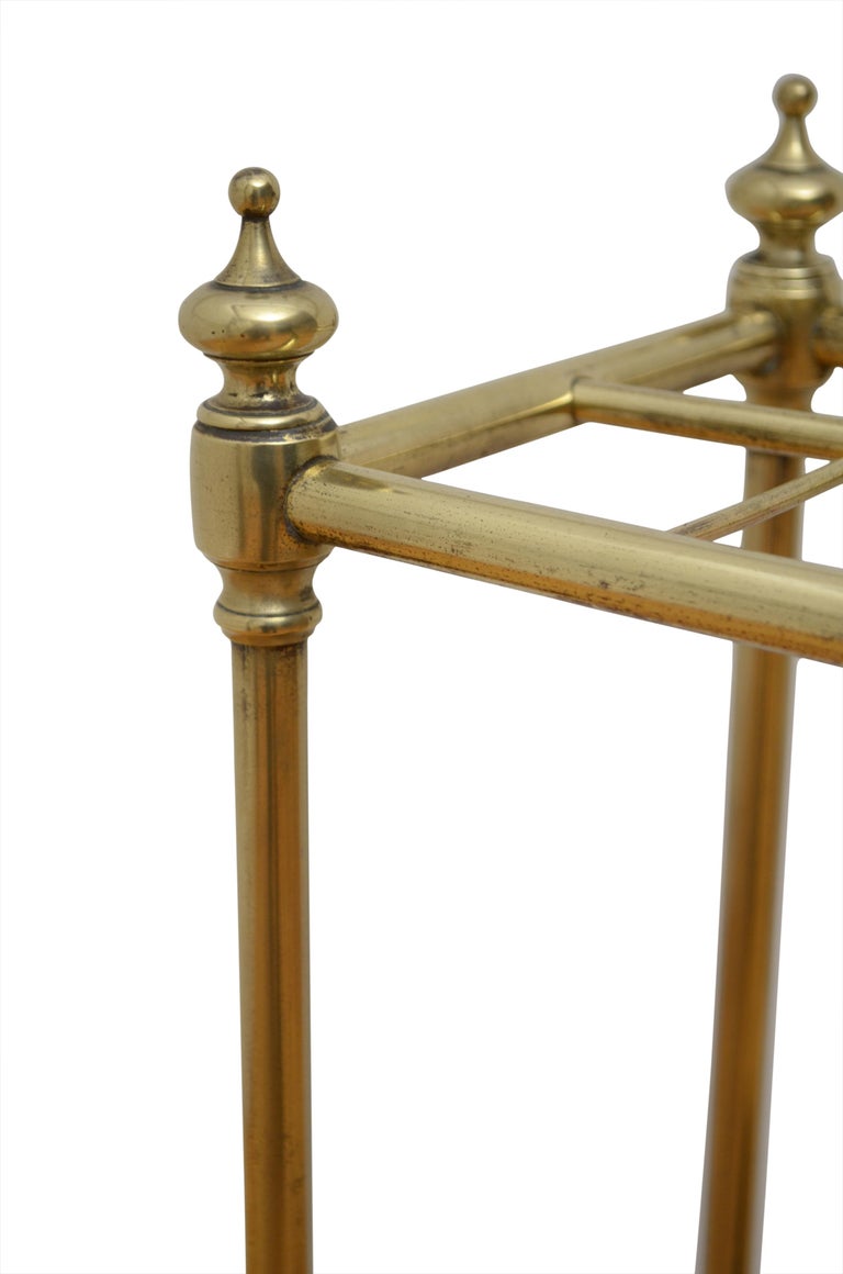 Victorian Brass Umbrella Stand For Sale at 1stDibs