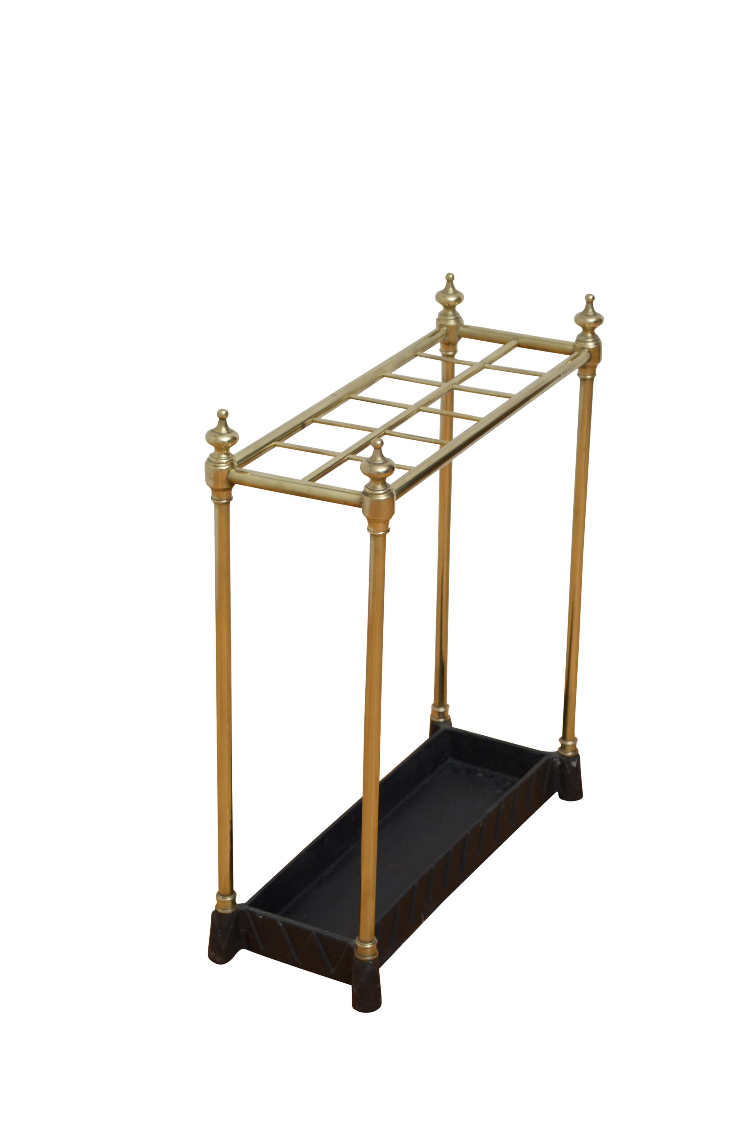 Victorian Brass Umbrella Stand 1