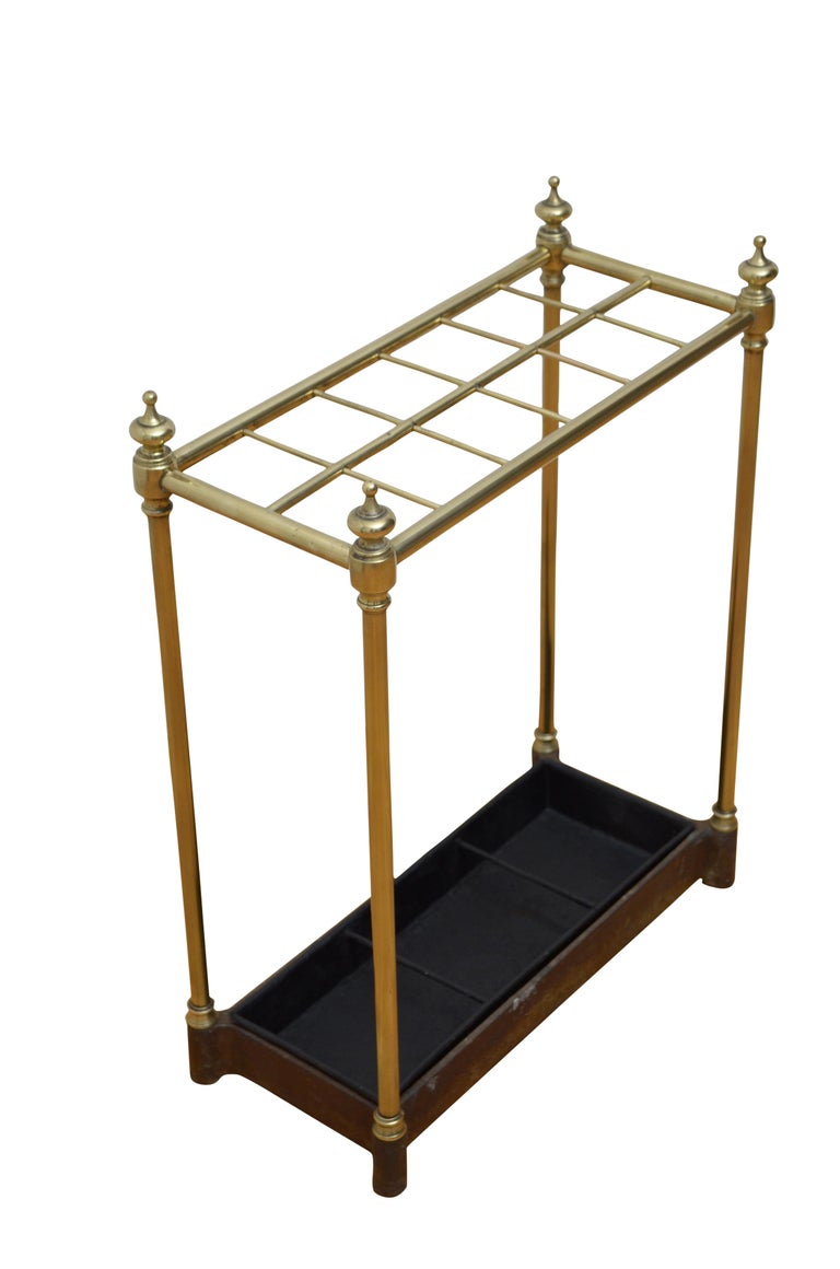 Victorian Brass Umbrella Stand For Sale at 1stDibs