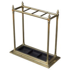 Antique Victorian Brass Umbrella Stand