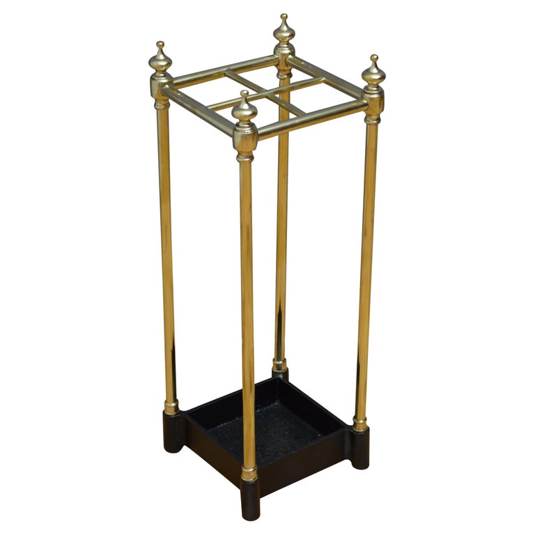 Victorian Brass Umbrella Stand For Sale at 1stDibs