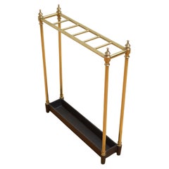 Victorian Brass Umbrella Stand Antique Victorian Brass Umbrella Stand