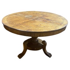 Victorian breakfast table in vine wood wine.