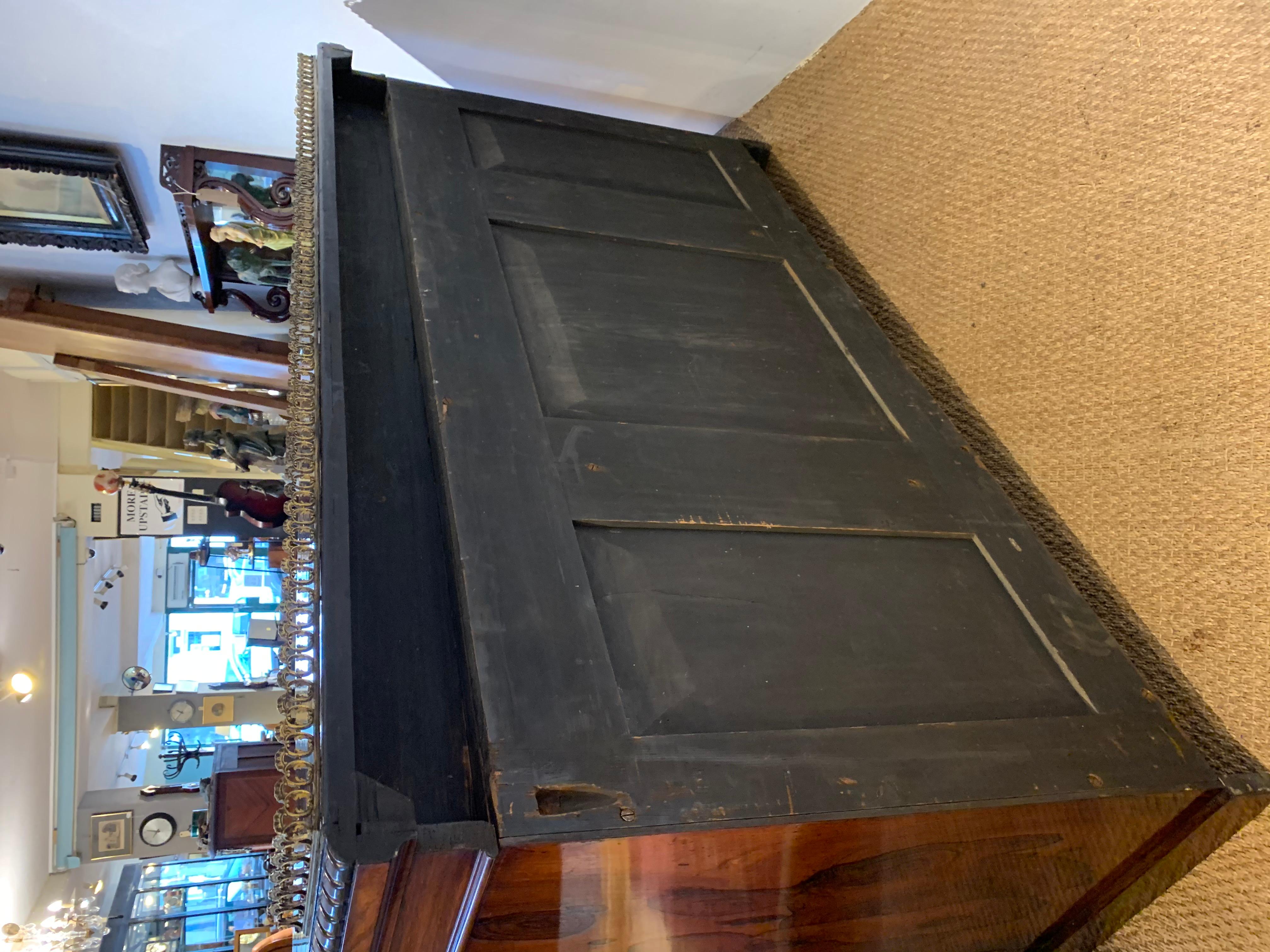 Rosewood Victorian Breakfront Bookcase For Sale