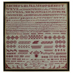 Antique Victorian Bristol Orphanage Sampler, 1879, by M Mountain