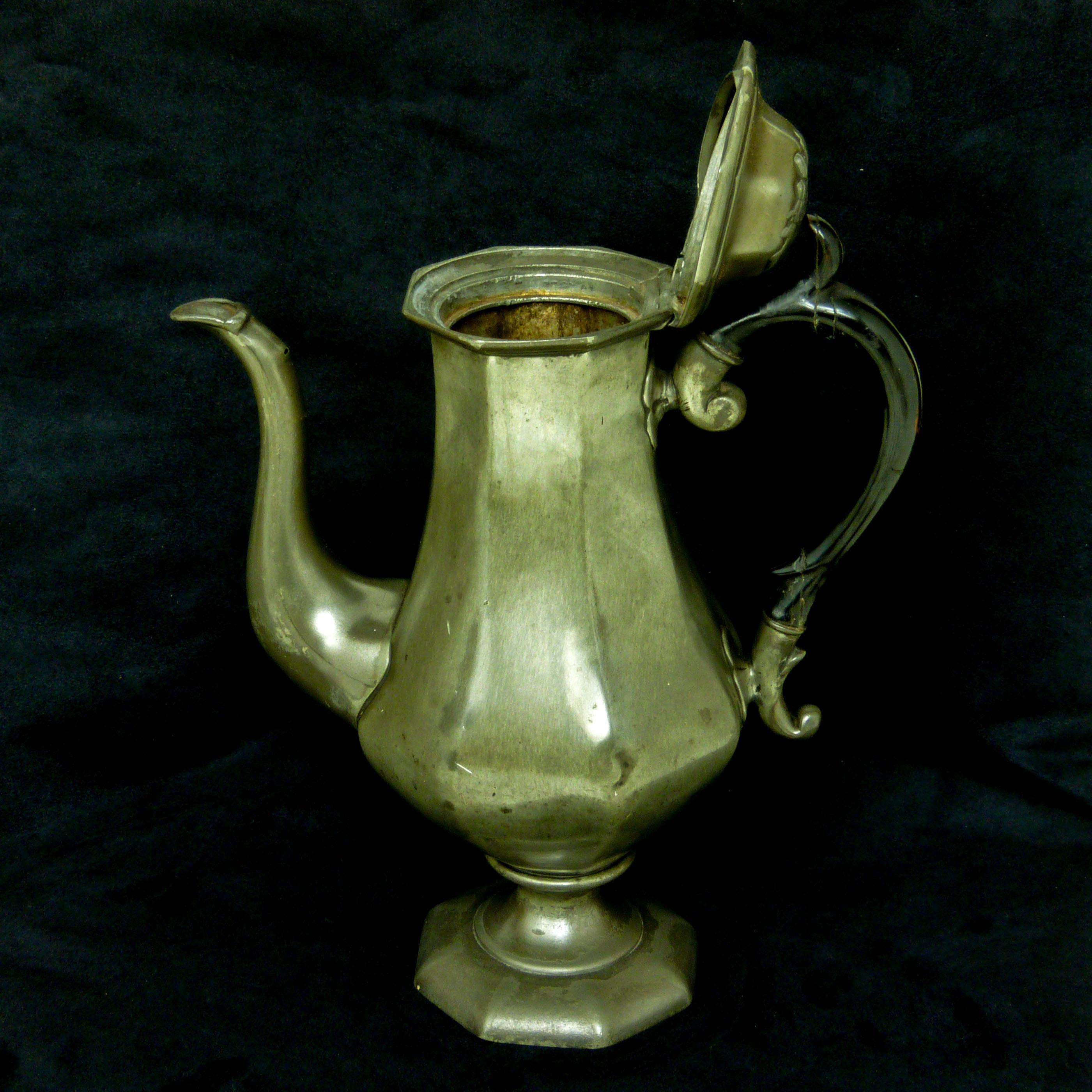 Victorian Britannia Metal Coffee Pot 1