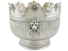 Victorian Britannia Standard Silver Monteith Bowl