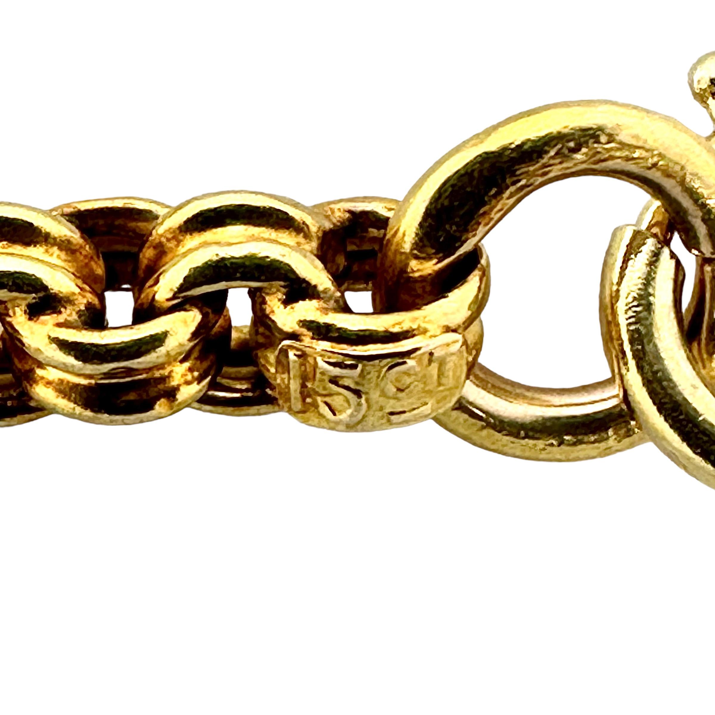  Viktorianische britische 15k Gelbgold 55 Zoll lange Halskette im Angebot 1