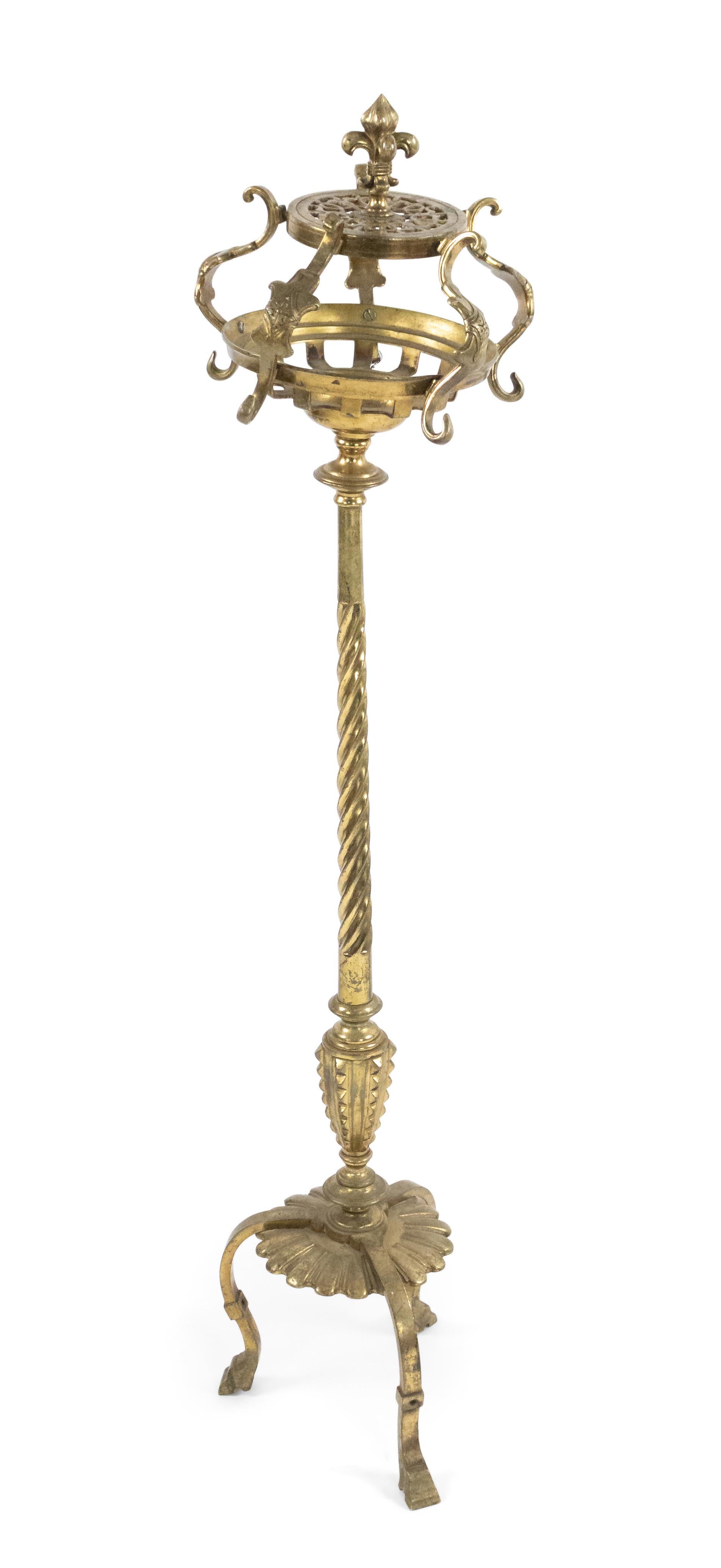 Victorian Bronze Fire Tool Stand In Good Condition For Sale In Queens, NY