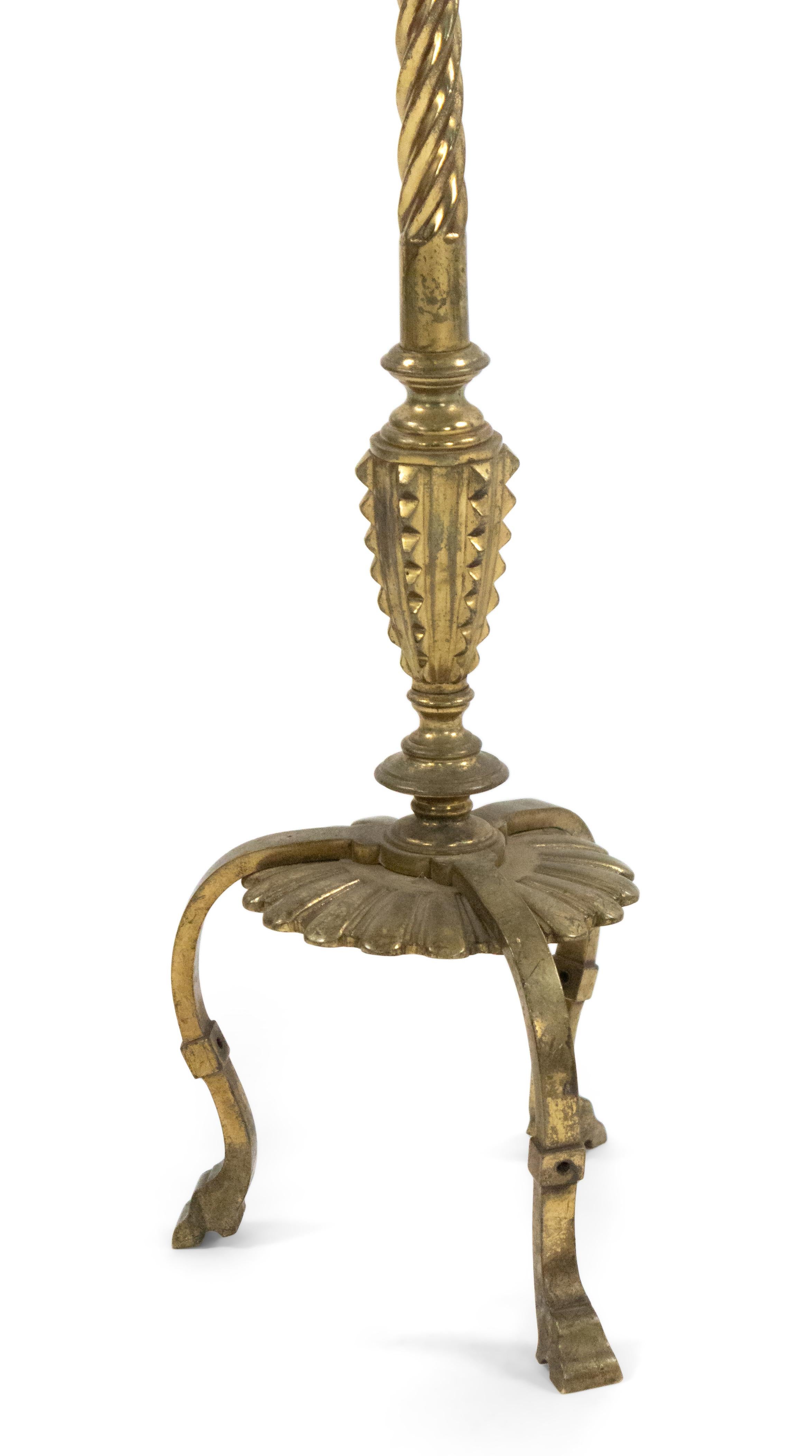 19th Century Victorian Bronze Fire Tool Stand For Sale