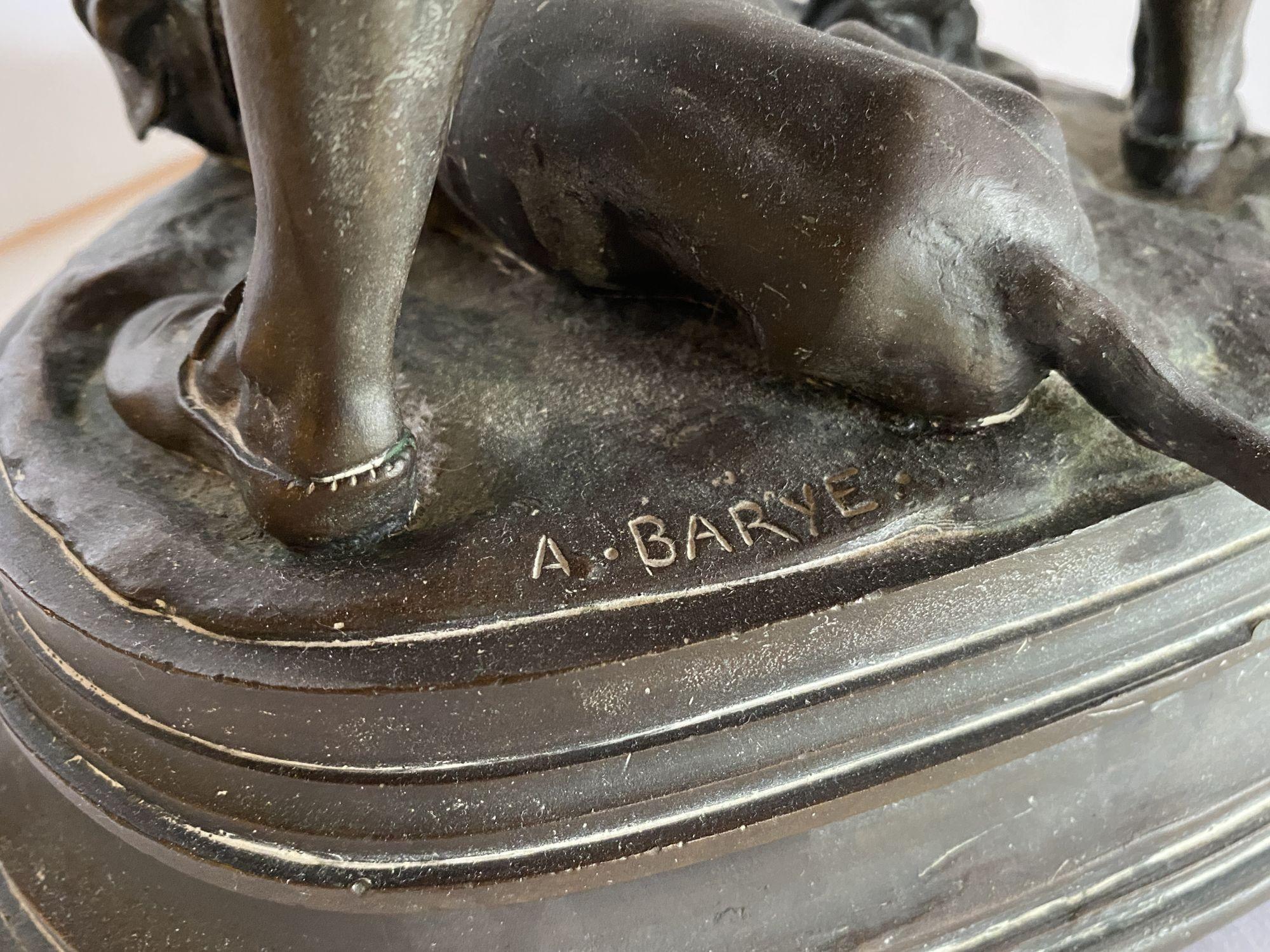 Scupture bouffon victorienne en bronze d'après Alfred Barye, France 1860 en vente 6