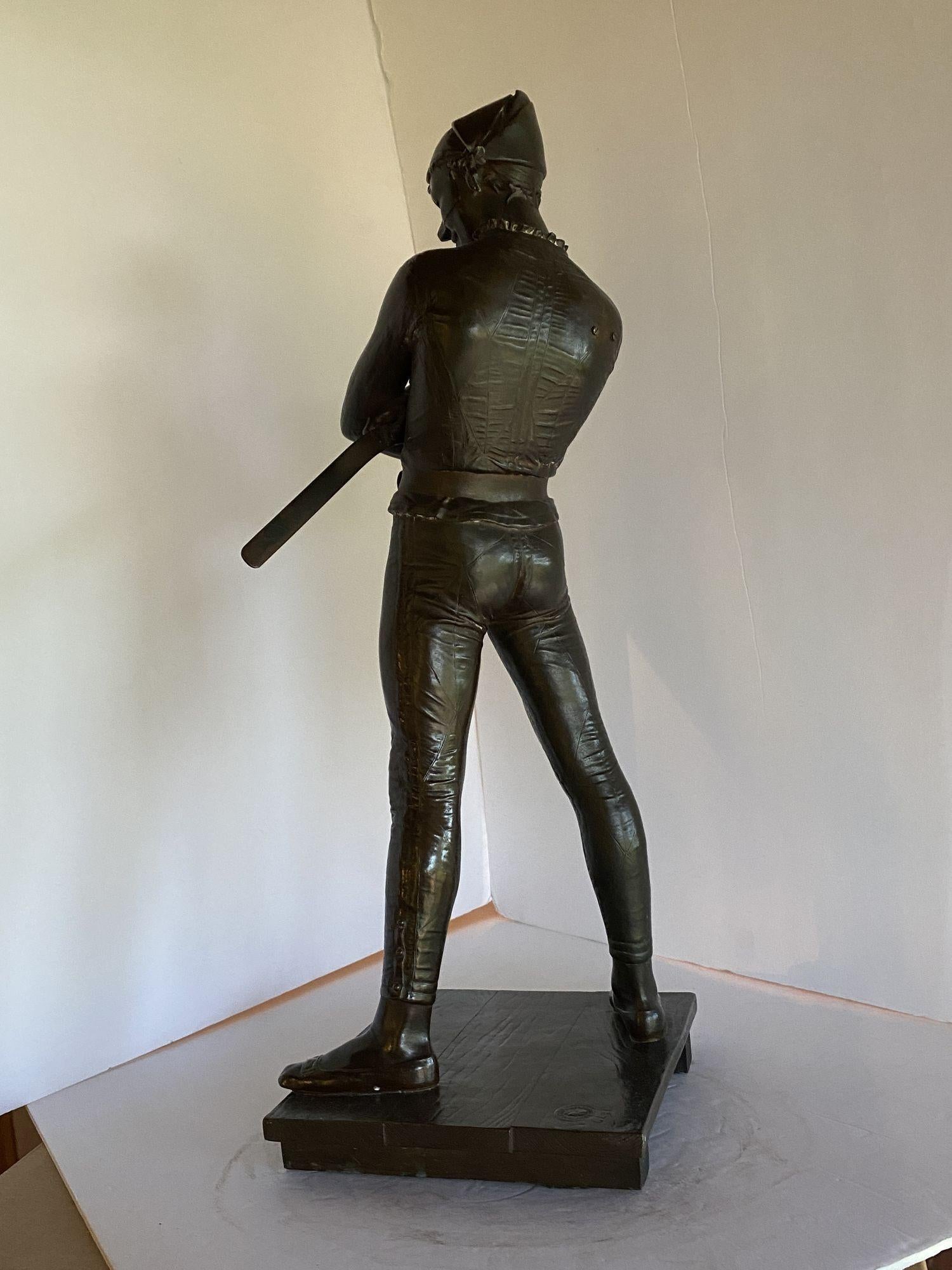 Victorian Bronze Statue of Arlequin Harlequin by René de Saint-Marceaux For Sale 3