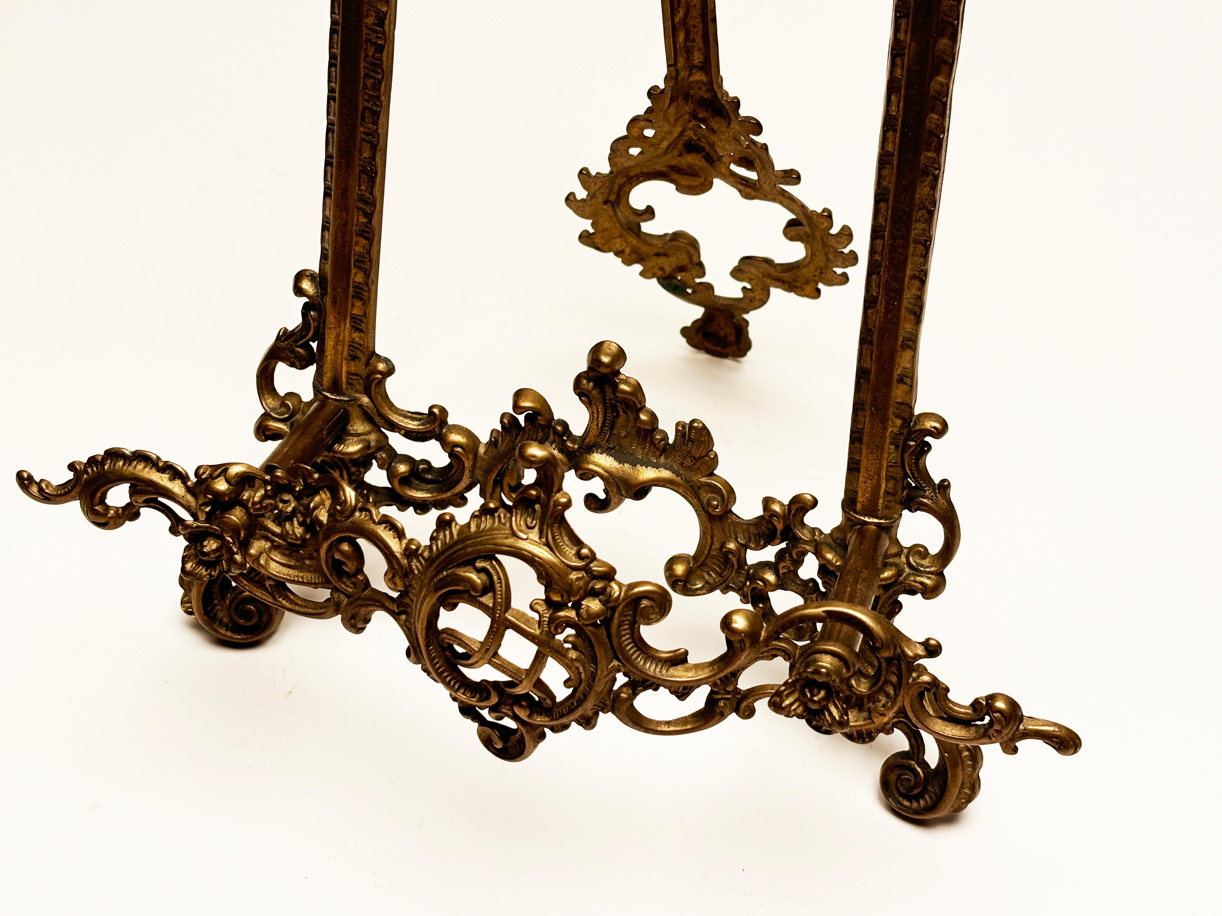 Viktorianische Bronze Tisch Staffelei 11