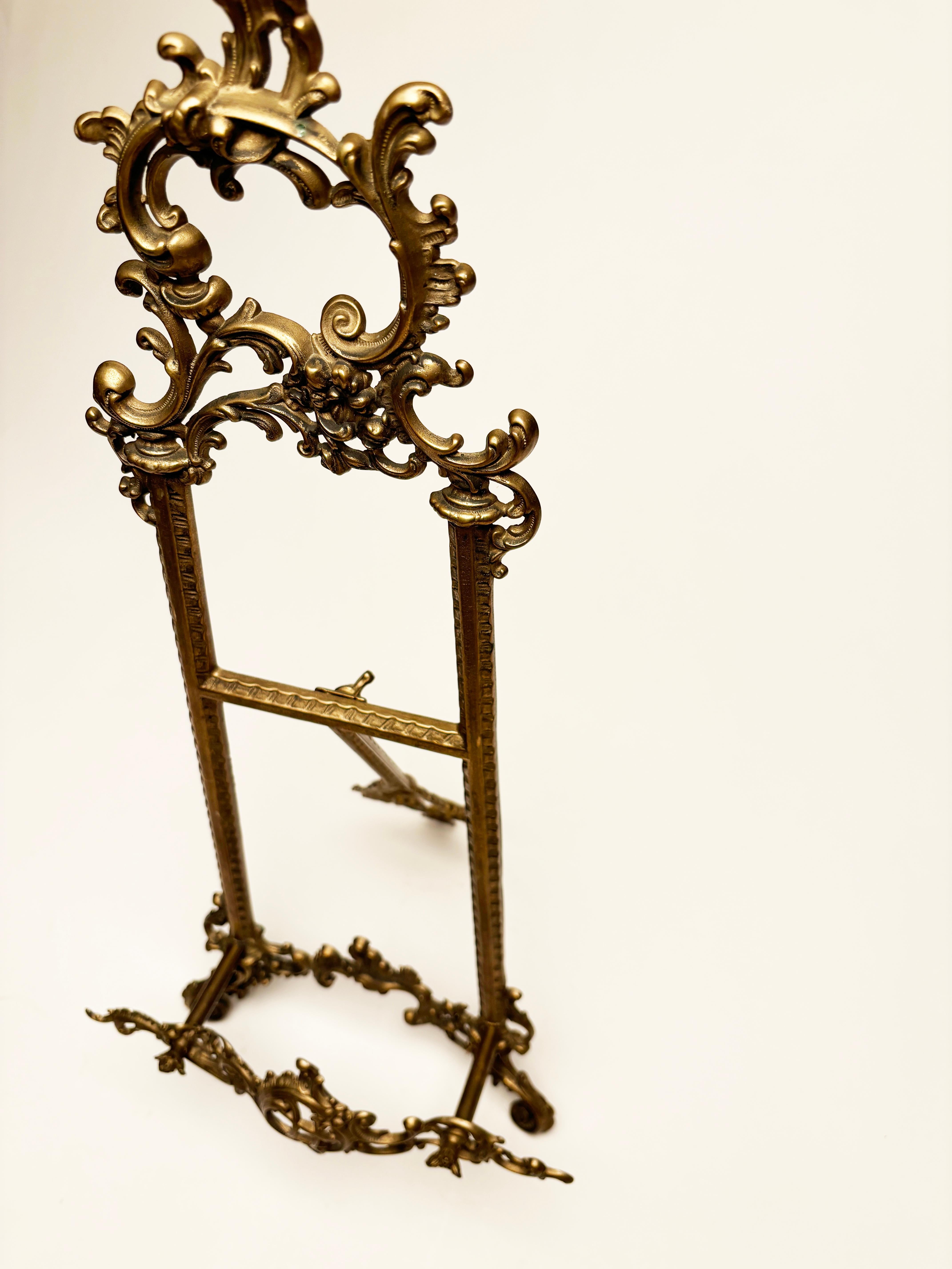 Viktorianische Bronze Tisch Staffelei (Gegossen)