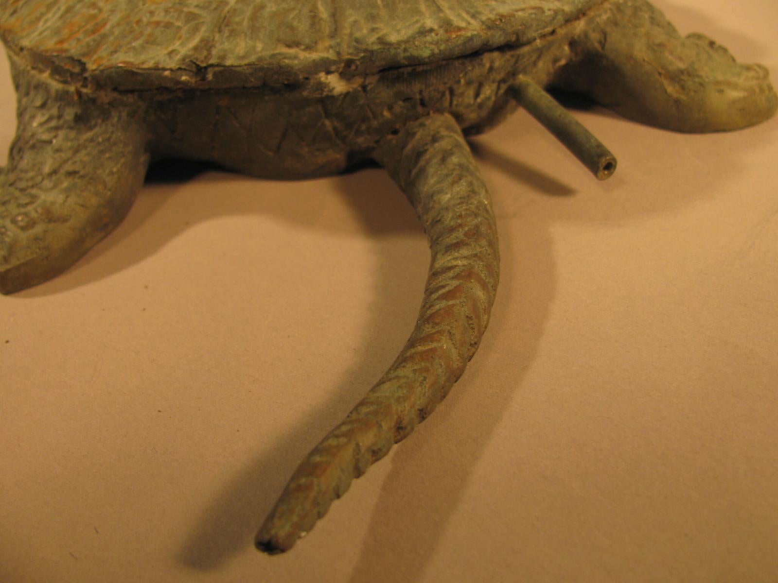 Victorian Bronze Turtle Fountain In Good Condition In Port Jervis, NY