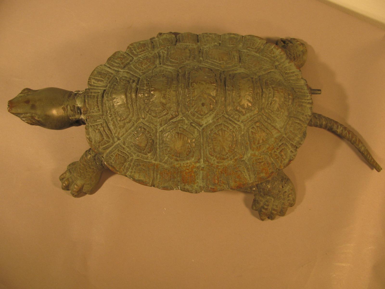 Late 19th Century Victorian Bronze Turtle Fountain