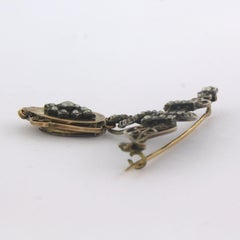 Victorian brooch with pearls 6.3 grams 14k gold and silver