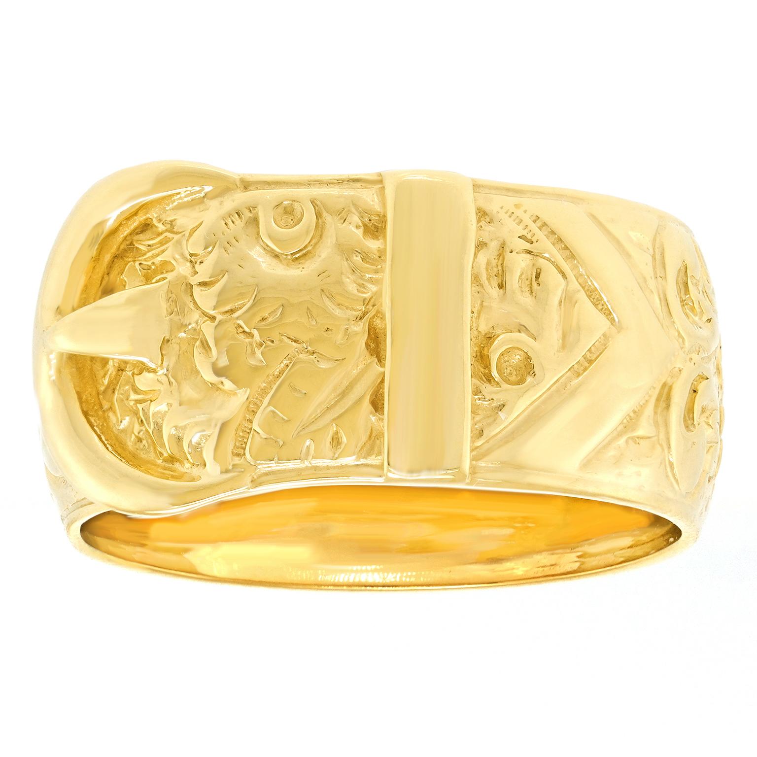 Victorian Buckle Ring In Excellent Condition For Sale In Litchfield, CT