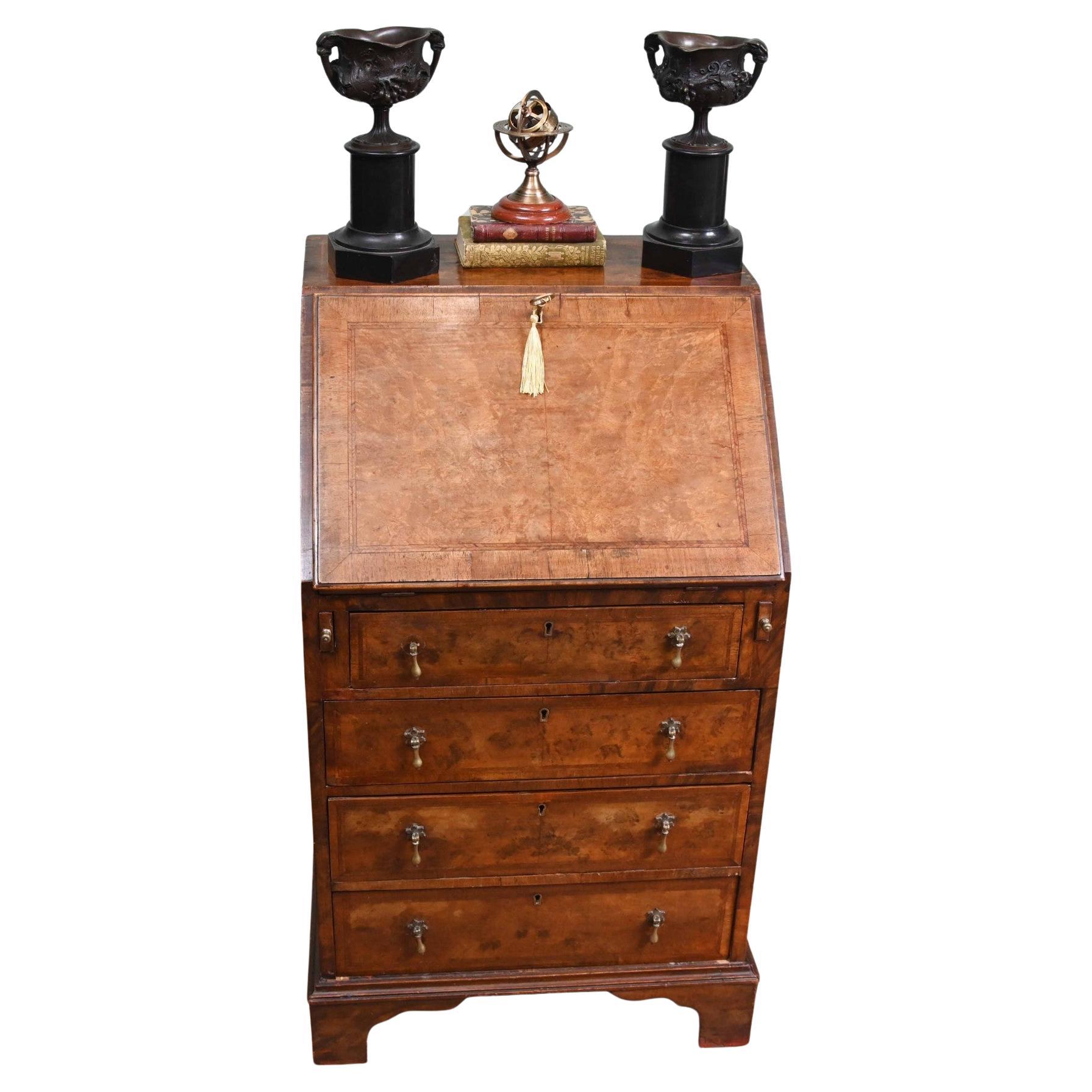 Bureau Victorien Noyer Table à écrire Antique 1890