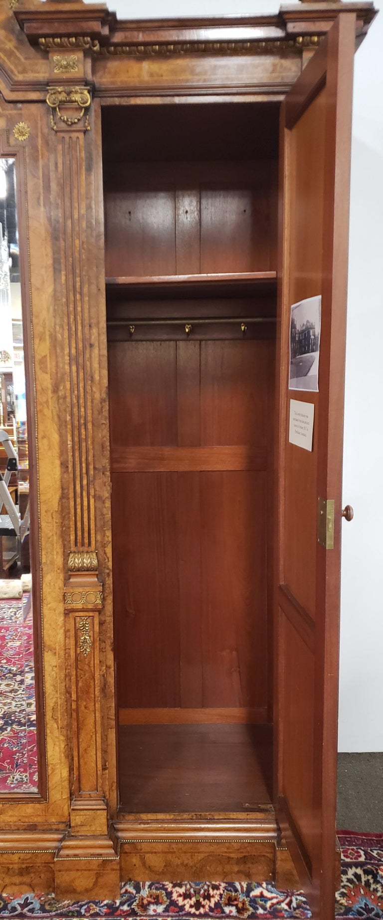 Victorian Burl Walnut Armoire For Sale at 1stDibs victorian armoire