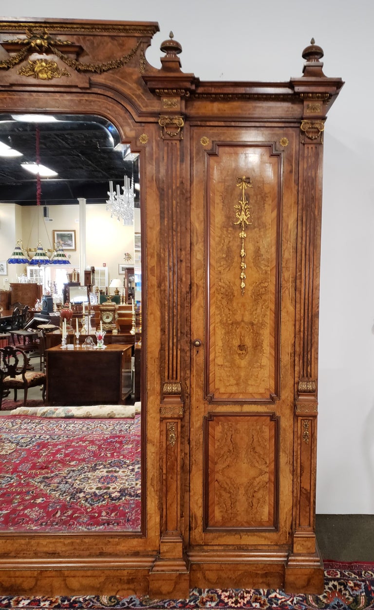 Victorian Burl Walnut Armoire For Sale at 1stDibs victorian armoire