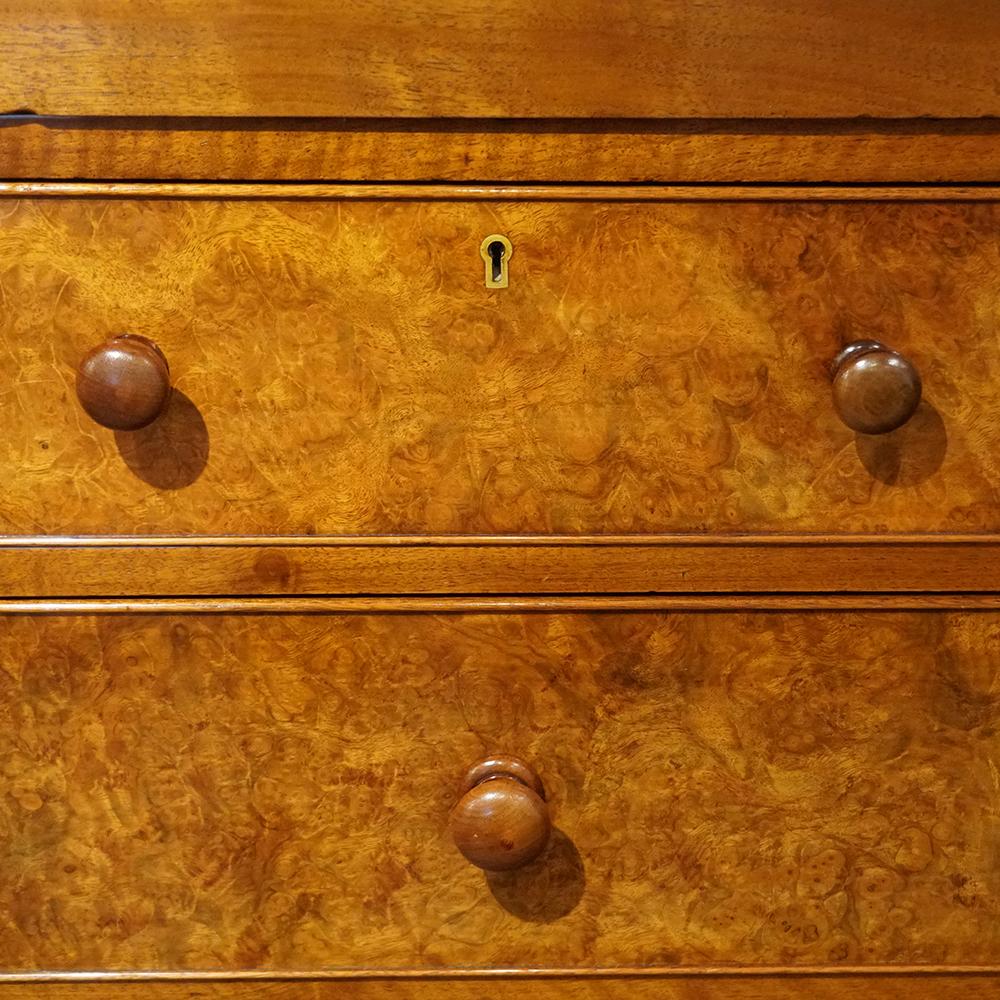 Victorian burl walnut housekeeper’s cupboard  4