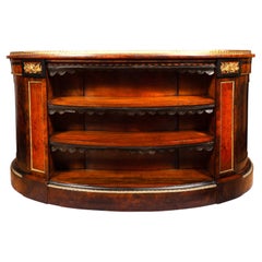 Victorian Burl Walnut Kidney Shape Desk By Gillow