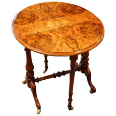 Victorian Burr Walnut Baby Sutherland Table