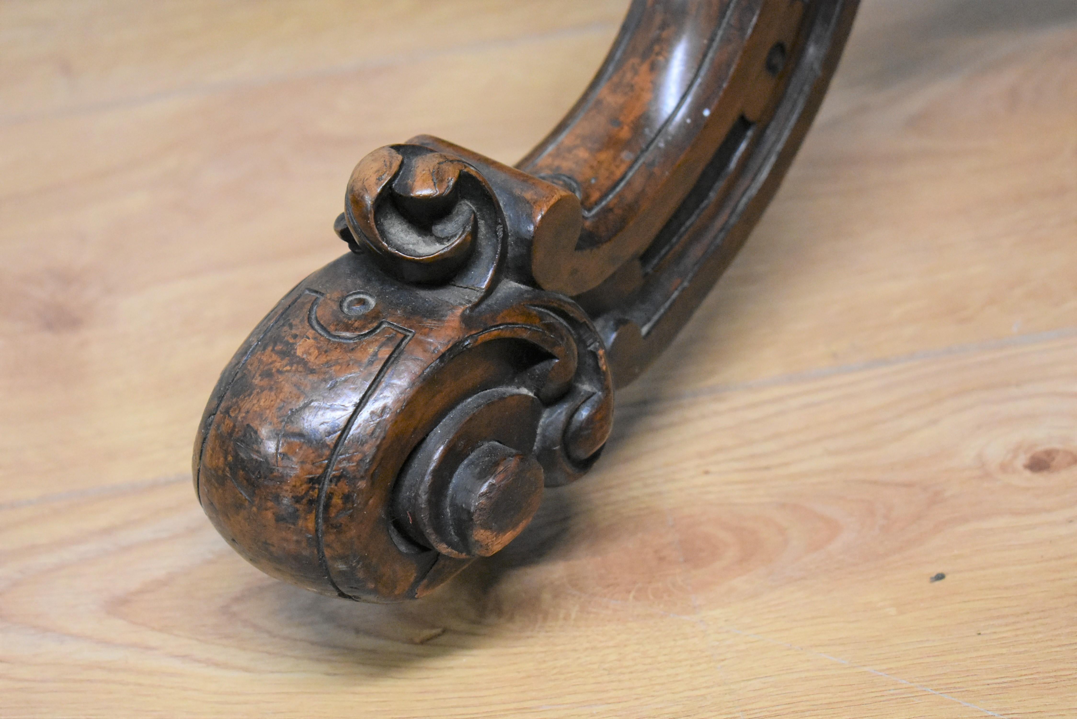 Victorian Burr Walnut Card Table For Sale 8