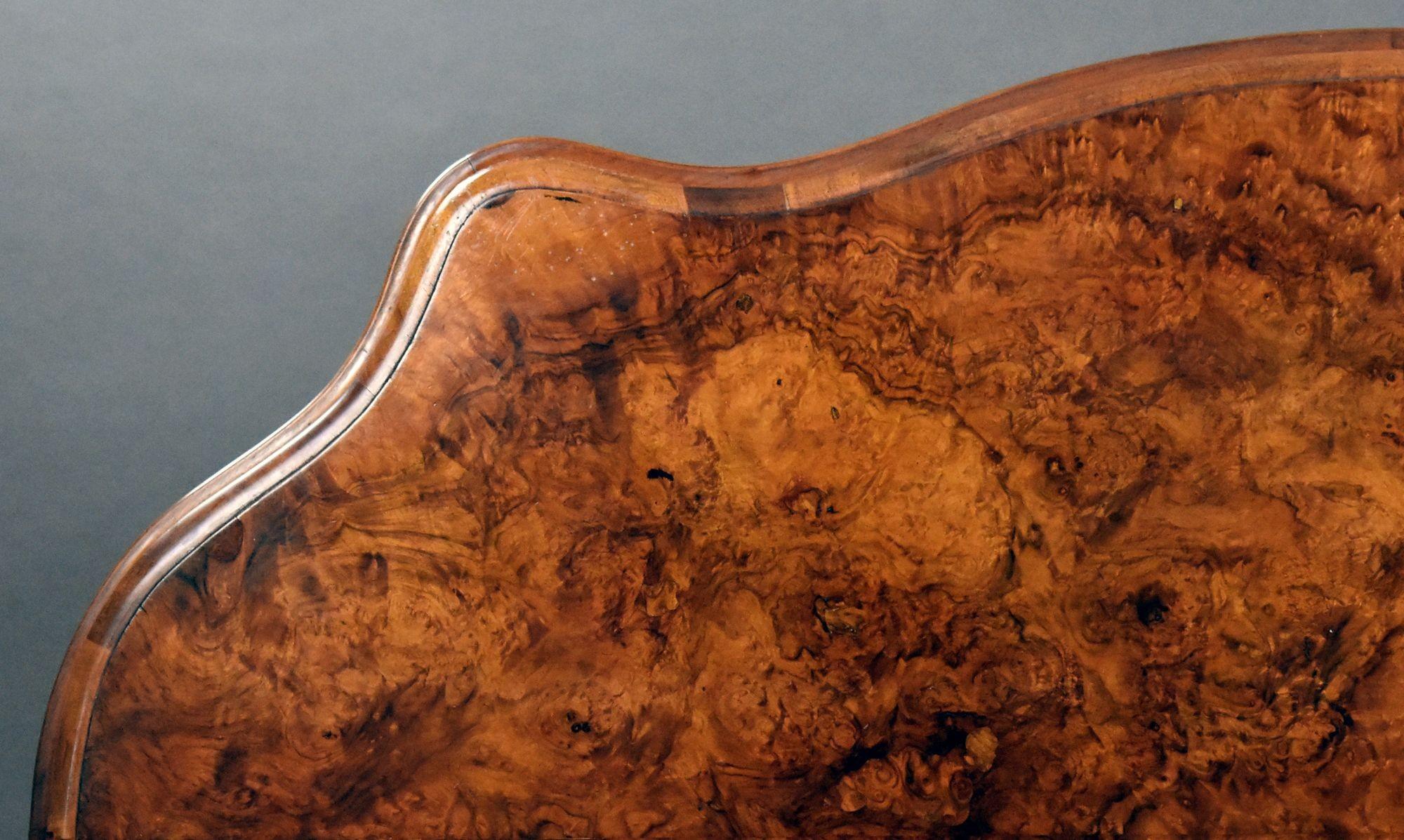 Victorian Burr Walnut Centre Table For Sale 3