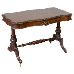 Antique Victorian Burr Walnut Centre Table